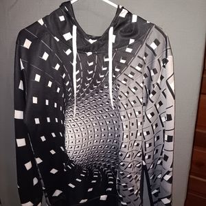 Men's 3D Custom Pullover Size Medium Psychedelic Party Unisex Unique Long Sleeve